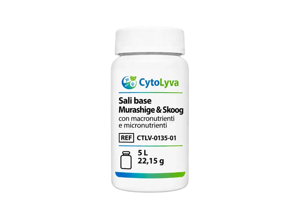 Sali base Murashige & Skoog con macronutrienti e micronutrienti