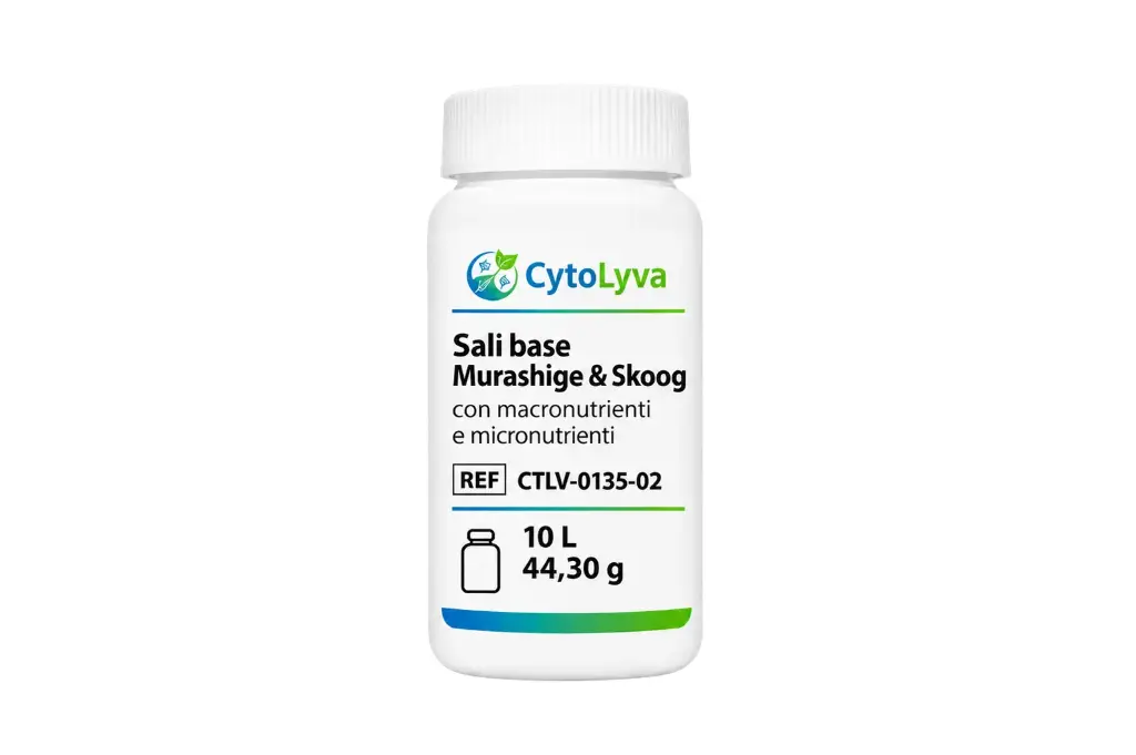 Sali base Murashige & Skoog con macronutrienti e micronutrienti