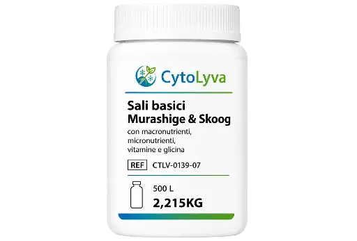 [CTLV-0139-07] Sali basici Murashige & Skoog con macronutrienti, micronutrienti, vitamine e glicina